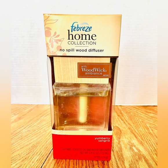 Febreze Other - Febreze Home Yumberry Sangria No Spill Wood Diffuser Set New Read